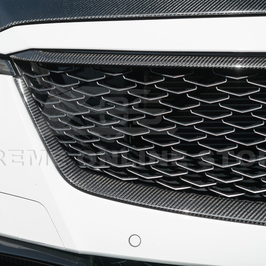 2022-24 Cadillac CT5-V Blackwing Dry Carbon Fiber Front Upper &amp; Lower Grille Trim