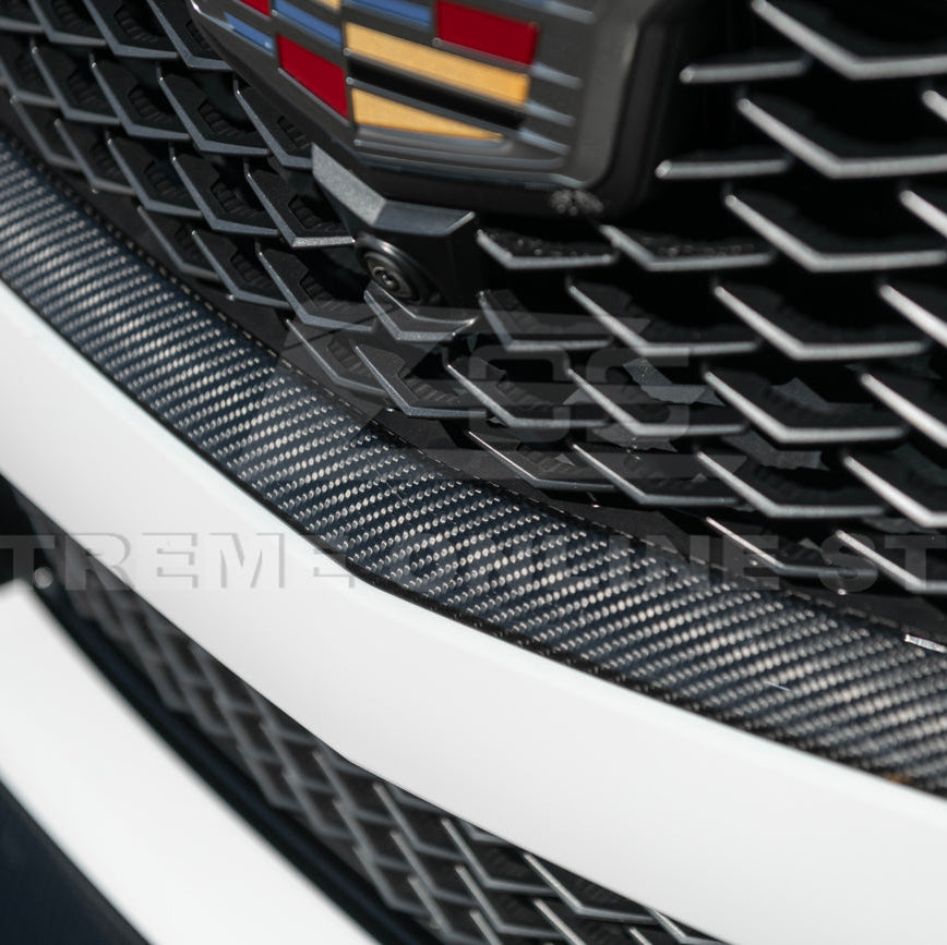 2022-24 Cadillac CT5-V Blackwing Dry Carbon Fiber Front Upper &amp; Lower Grille Trim
