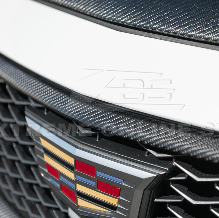 2022-24 Cadillac CT5-V Blackwing Dry Carbon Fiber Front Upper &amp; Lower Grille Trim