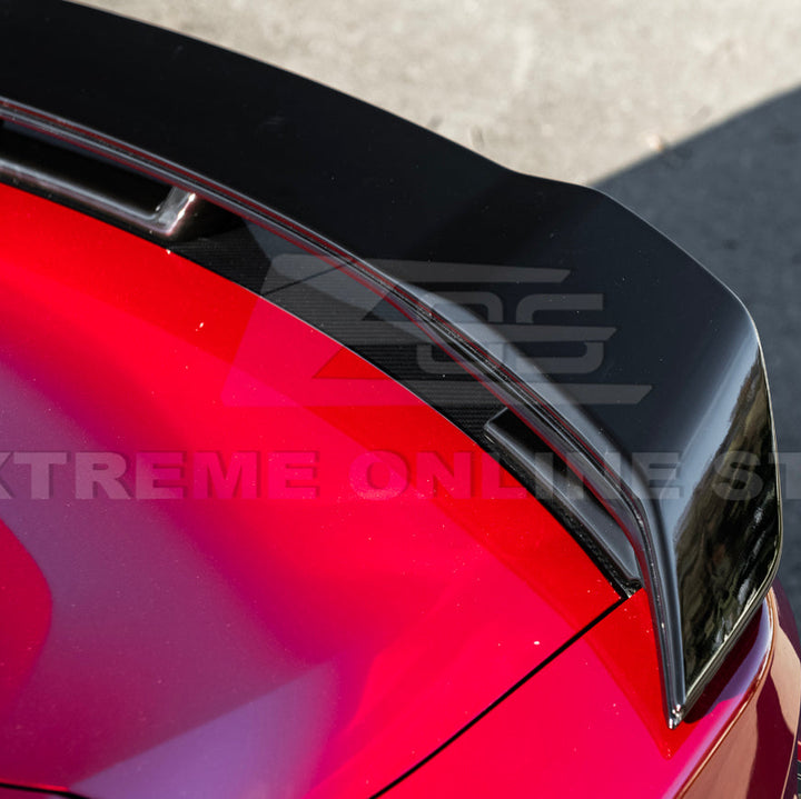 2024-Up Ford Mustang DarkHorse Style GLOSSY BLACK Rear Trunk Lid Wing Spoiler
