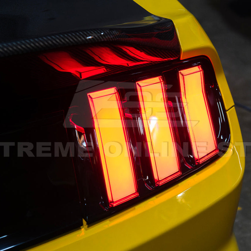 2015-23 Ford Mustang EURO RGB Sequential Signal LED XB Clear Rear Taillight