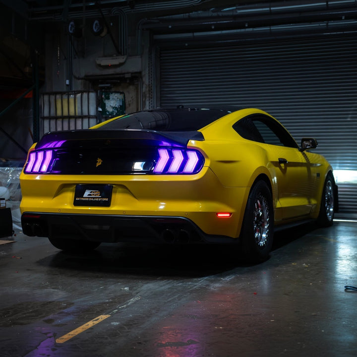 2015-23 Ford Mustang EURO RGB Sequential Signal LED XB Clear Rear Taillight