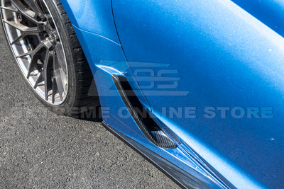 Corvette C7 Z06 Side Rocker Panel Brake Scoop Vent Covers