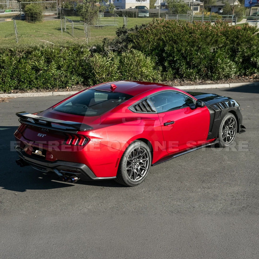 2024-Up Ford Mustang S650 | EOS Performance CARBON FIBER Side Skirts Extension