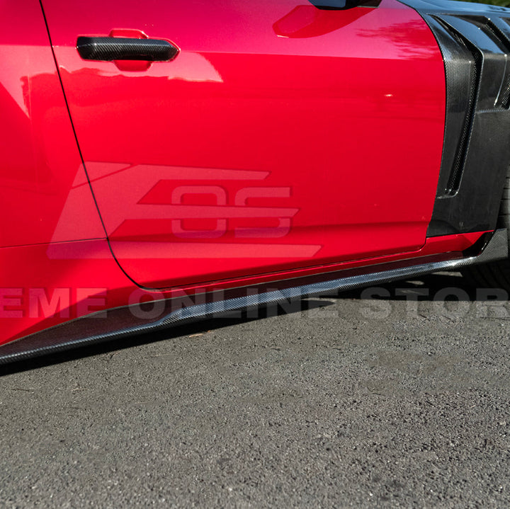 2024-Up Ford Mustang S650 | EOS Performance CARBON FIBER Side Skirts Extension