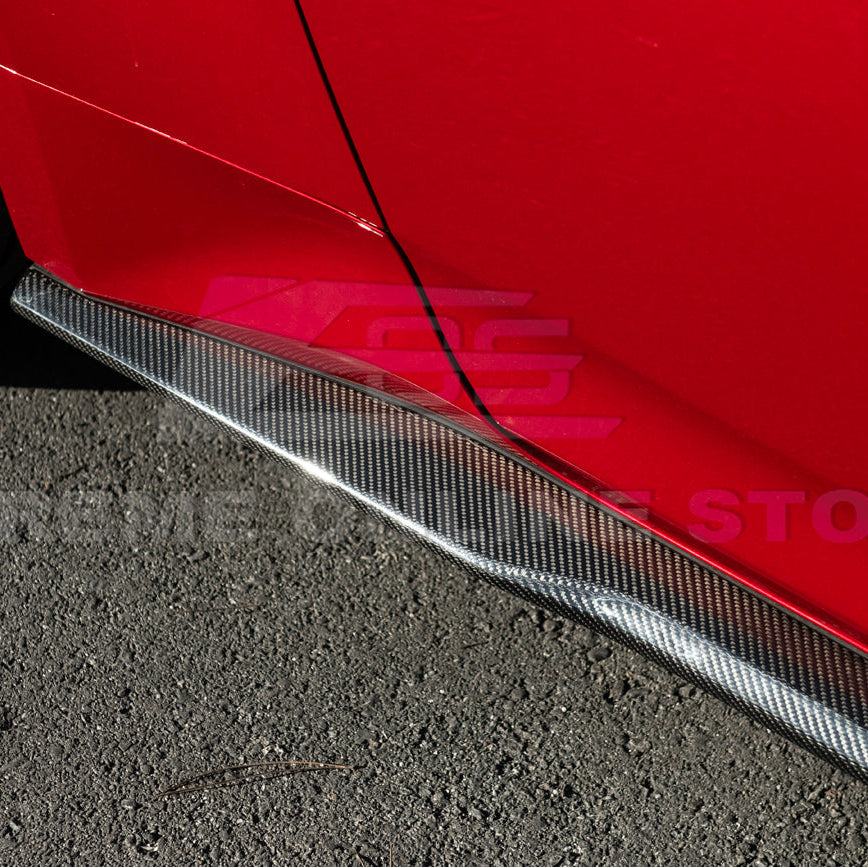 2024-Up Ford Mustang S650 | EOS Performance CARBON FIBER Side Skirts Extension