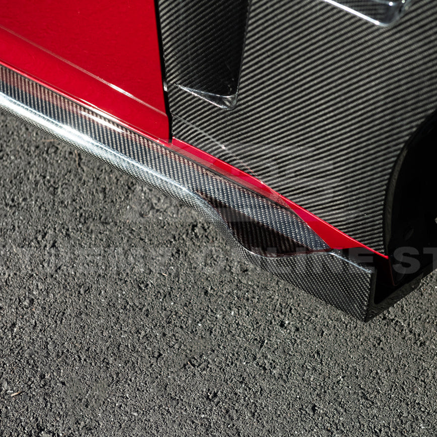 2024-Up Ford Mustang S650 | EOS Performance CARBON FIBER Side Skirts Extension