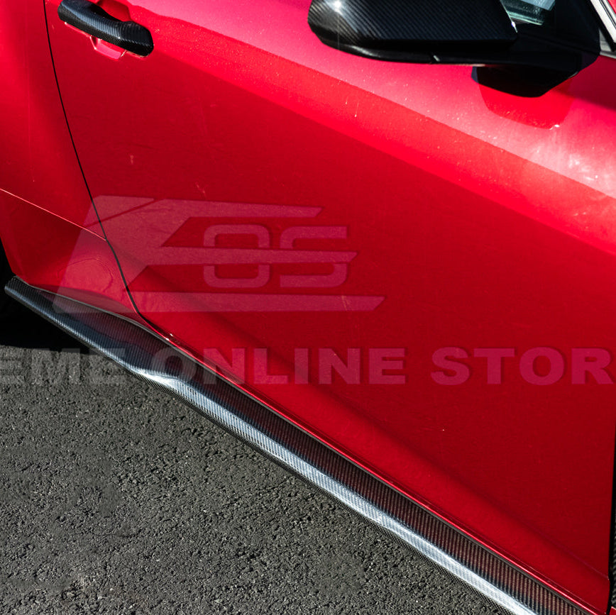 2024-Up Ford Mustang S650 | EOS Performance CARBON FIBER Side Skirts Extension