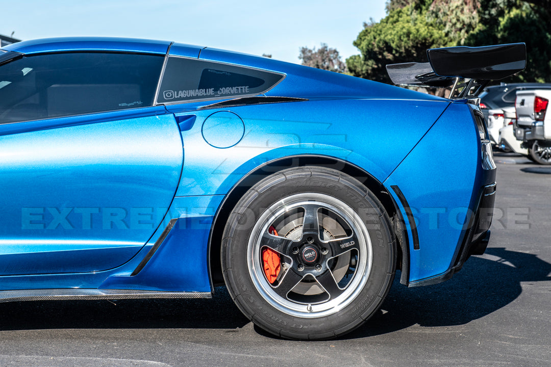 Corvette Rear Quarter Panel Extension; Carbon Flash Metallic (14