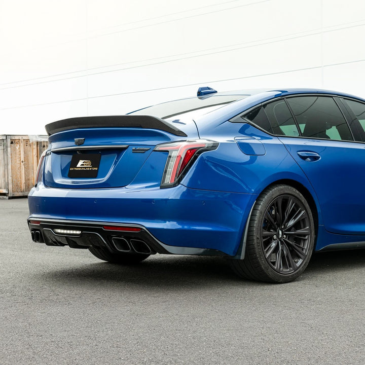 2020-Present Cadillac CT5 &amp; CT5-V Blackwing | Carbon Fiber Mud Flaps Splash Guards
