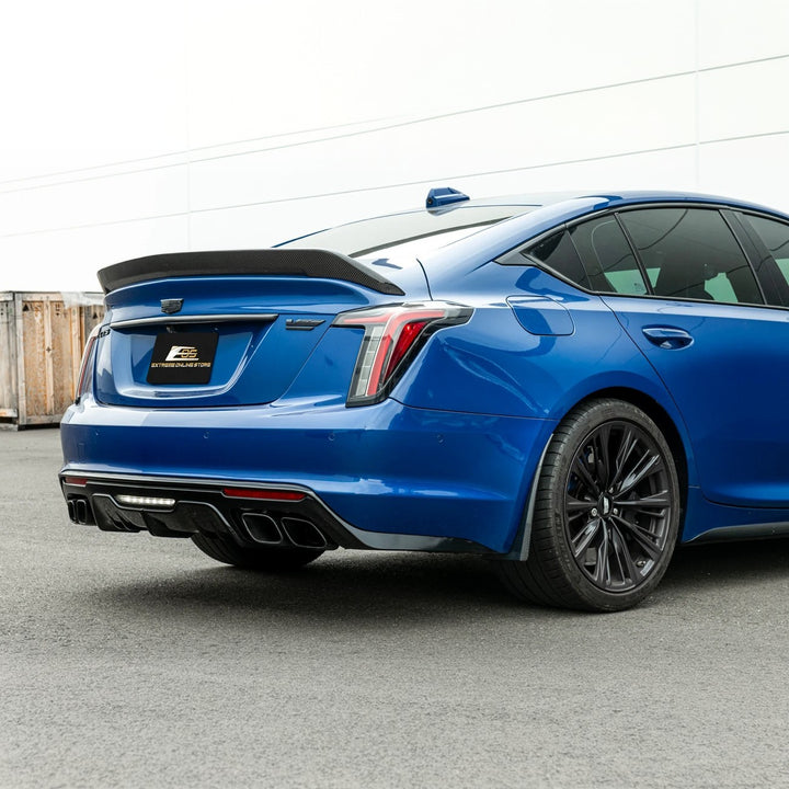 2020-Present Cadillac CT5 &amp; CT5-V Blackwing | Carbon Fiber Mud Flaps Splash Guards