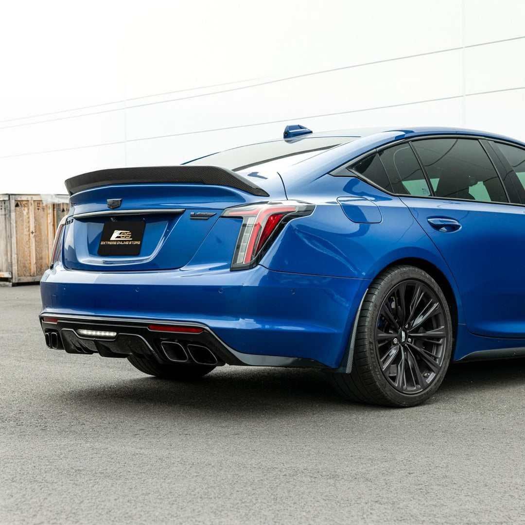 2020-Present Cadillac CT5 &amp; CT5-V Blackwing | Carbon Fiber Mud Flaps Splash Guards