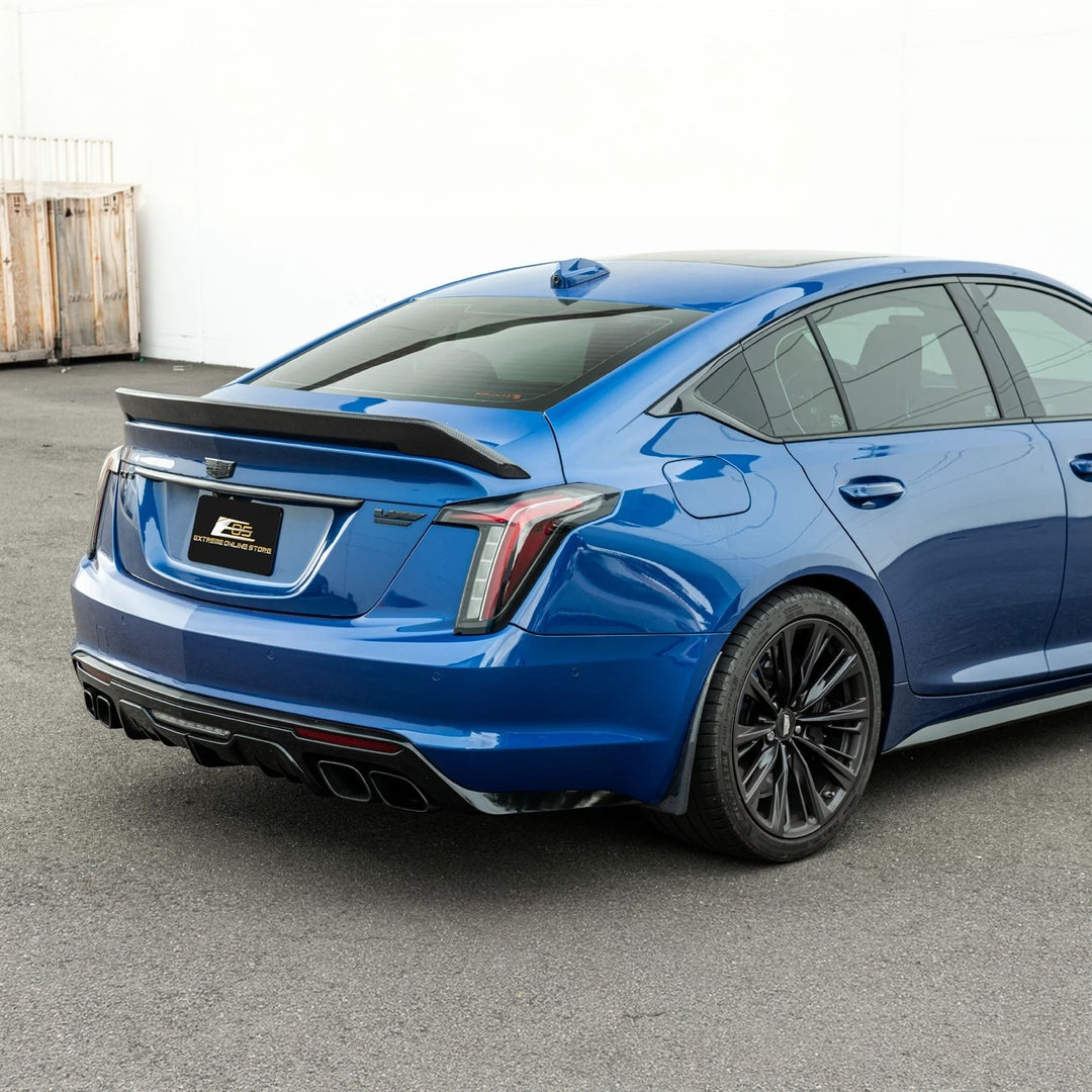 2020-Present Cadillac CT5 &amp; CT5-V Blackwing | Carbon Fiber Mud Flaps Splash Guards