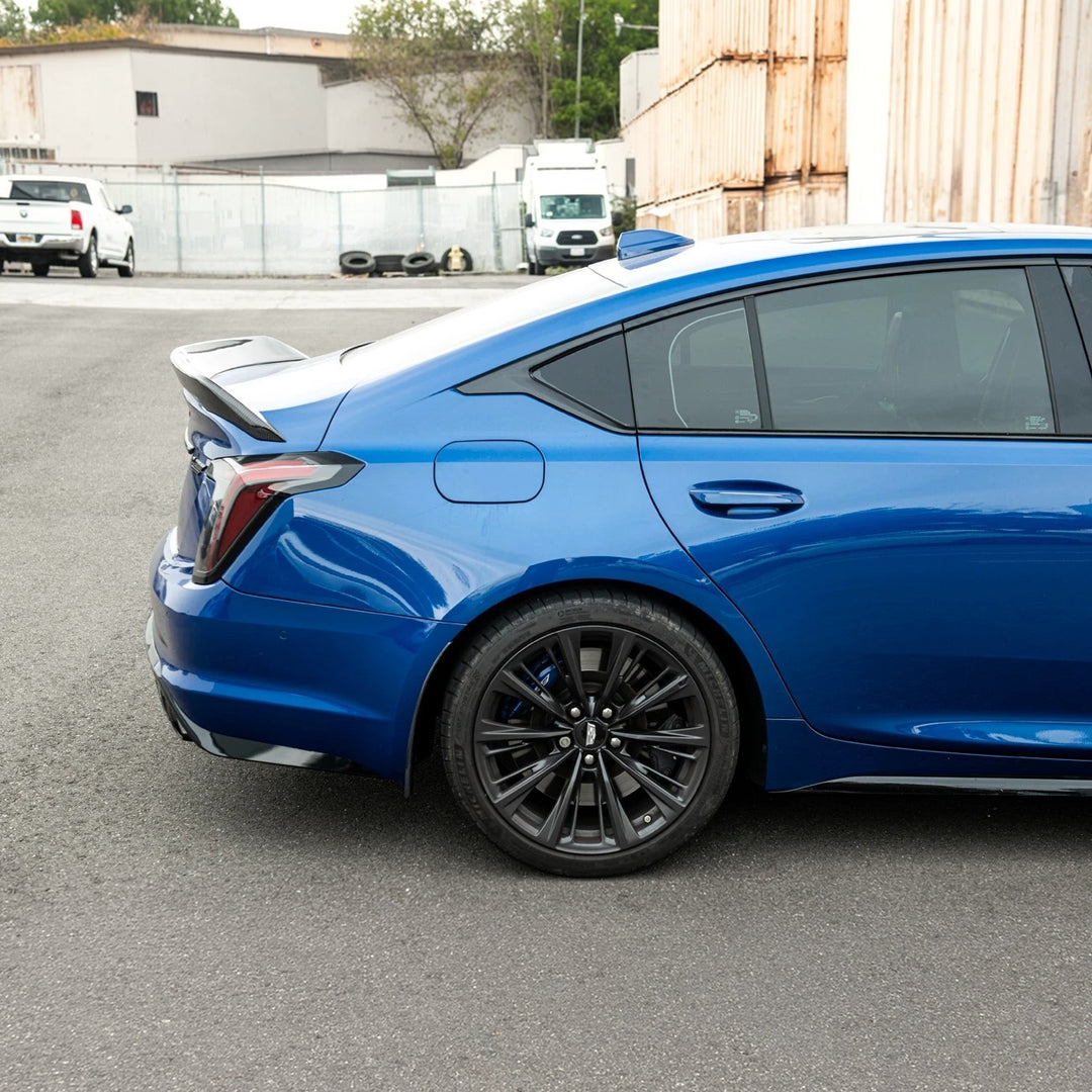 2020-Present Cadillac CT5 &amp; CT5-V Blackwing | Carbon Fiber Mud Flaps Splash Guards