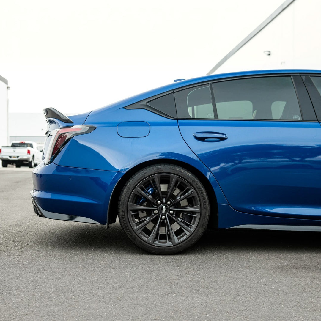 2020-Present Cadillac CT5 &amp; CT5-V Blackwing | Carbon Fiber Mud Flaps Splash Guards