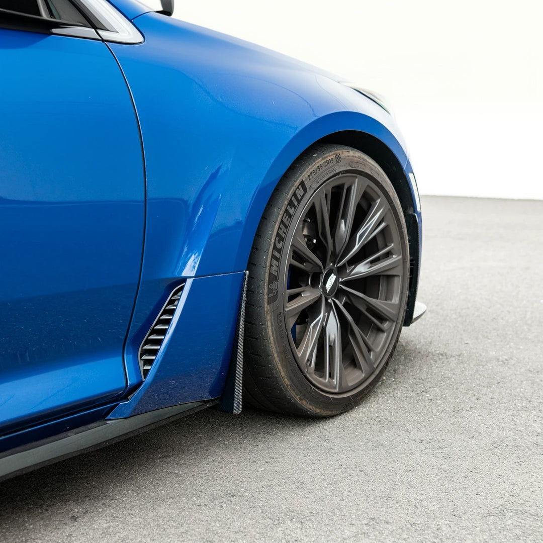 2020-Present Cadillac CT5 &amp; CT5-V Blackwing | Carbon Fiber Mud Flaps Splash Guards