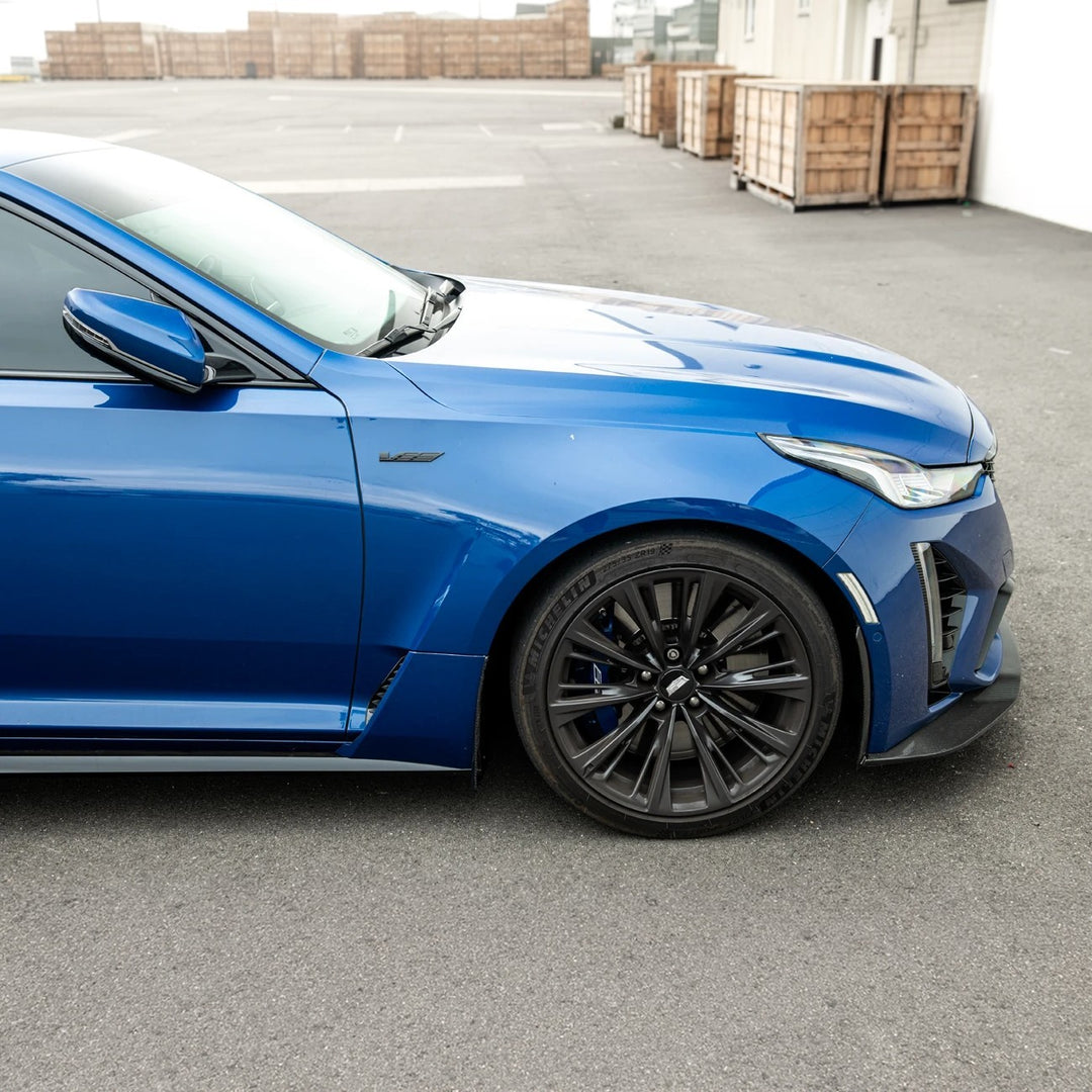 2020-Present Cadillac CT5 &amp; CT5-V Blackwing | Carbon Fiber Mud Flaps Splash Guards