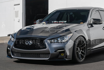 2014-Up Infiniti Q50 Front Bumper Hood & Side Fender