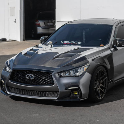 2014-Up Infiniti Q50 Front Bumper Hood & Side Fender