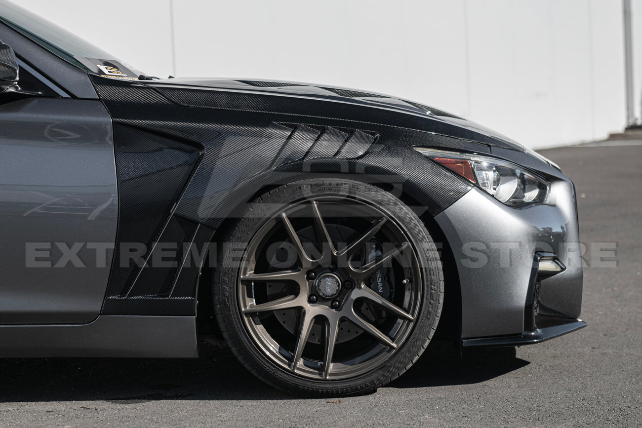 2014-Up Infiniti Q50 Front Bumper Hood & Side Fender