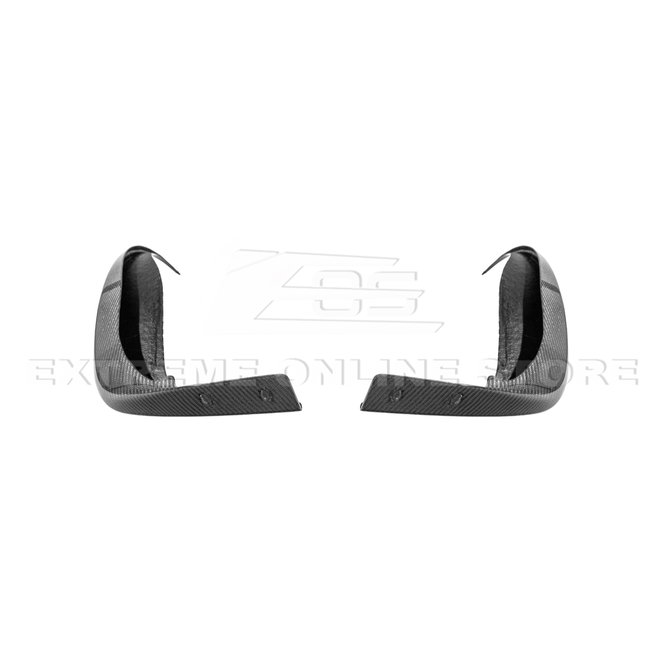 2005-13 Corvette C6 Z06 ZR1 Extended CARBON FIBER Rear Splash Guard Mud Flaps