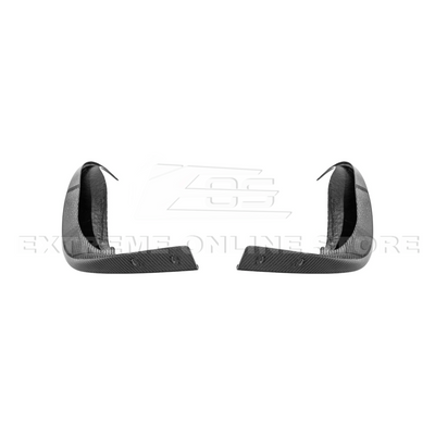 2005-13 Corvette C6 Z06 ZR1 Extended CARBON FIBER Rear Splash Guard Mud Flaps