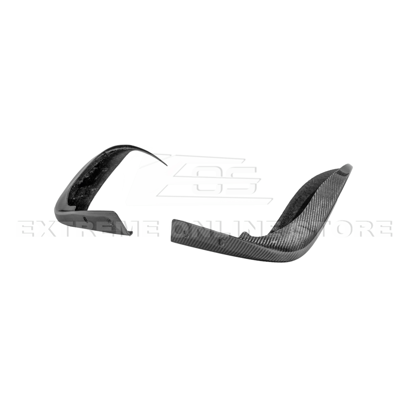 2005-13 Corvette C6 Z06 ZR1 Extended CARBON FIBER Rear Splash Guard Mud Flaps