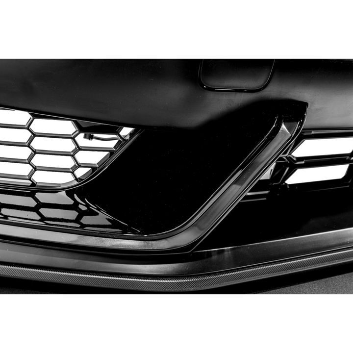 2024-Up Mustang | Dark Horse Style Front Bumper Cover Lip w/ LED Side Grille