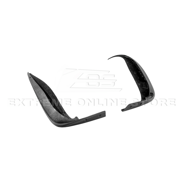 2005-13 Corvette C6 Z06 ZR1 Extended DRY CARBON FIBER Rear Splash Guard Mud Flaps