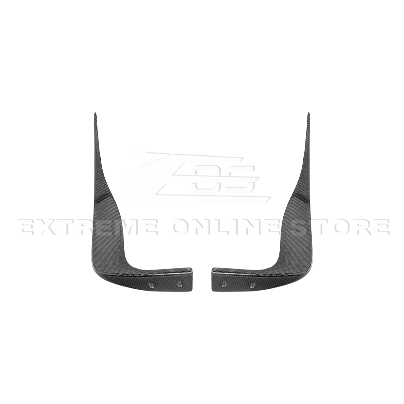 2005-13 Corvette C6 Z06 ZR1 Extended CARBON FIBER Rear Splash Guard Mud Flaps