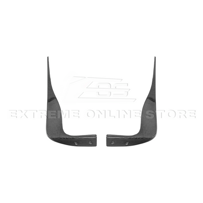 2005-13 Corvette C6 Z06 ZR1 Extended CARBON FIBER Rear Splash Guard Mud Flaps