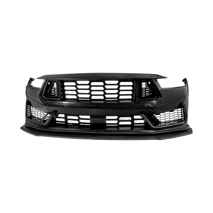 2024-Up Mustang | Dark Horse Style Front Bumper Cover Lip w/ LED Side Grille