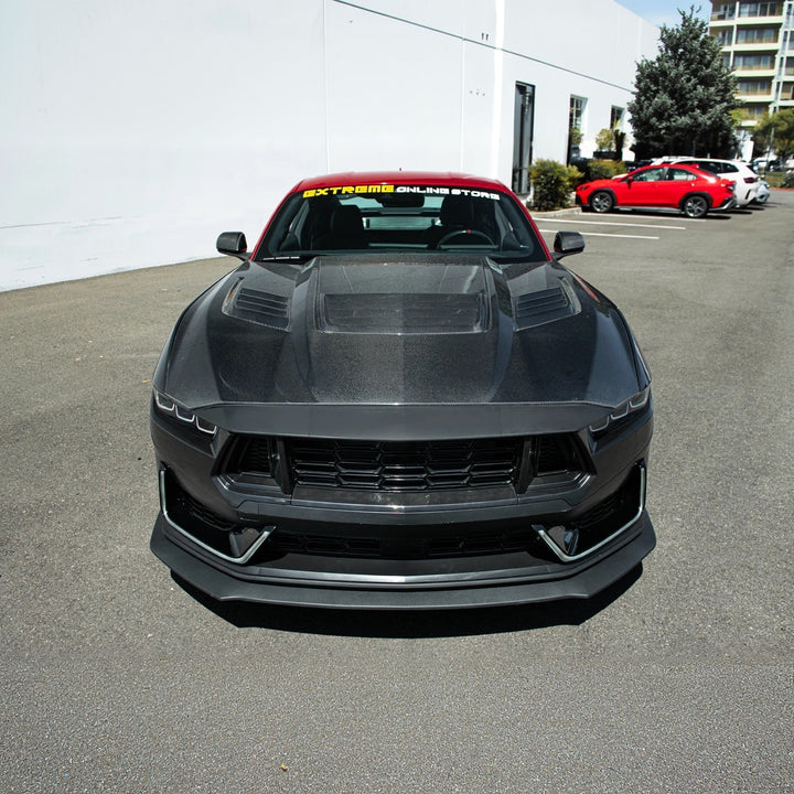 2024-Up Mustang | Dark Horse Style Front Bumper Cover Lip w/ LED Side Grille