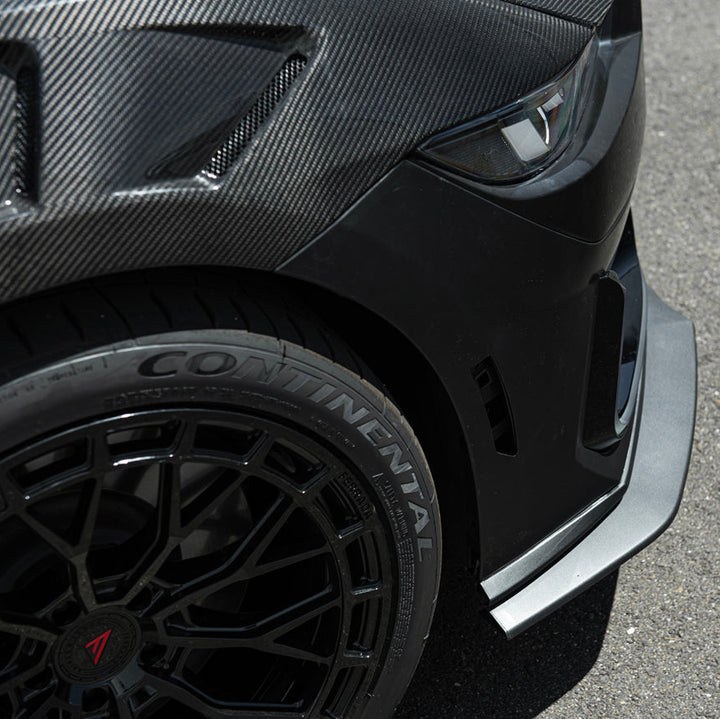 2024-Up Mustang | Dark Horse Style Front Bumper Cover Lip w/ LED Side Grille