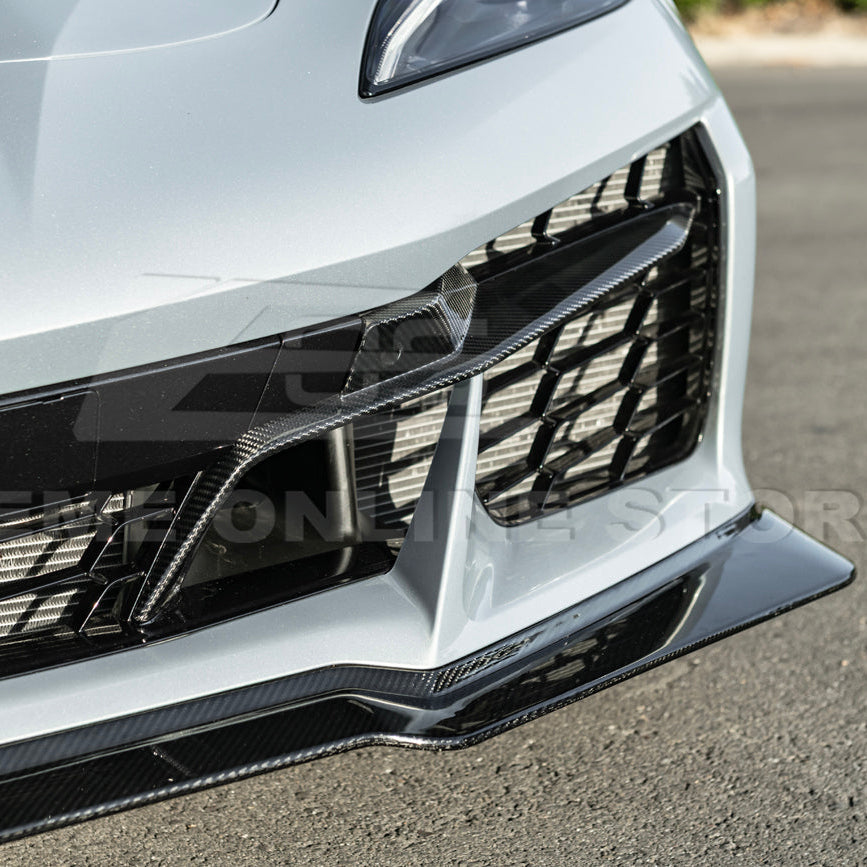 Chevrolet Corvette C8 Z06 DRY CARBON FIBER Front Grille Insert