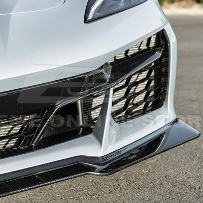 Chevrolet Corvette C8 Z06 DRY CARBON FIBER Front Grille Insert