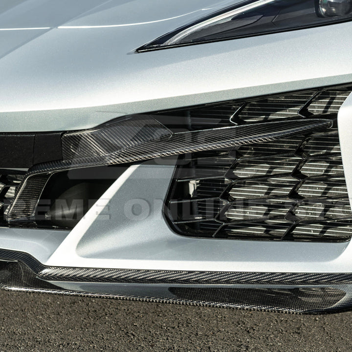 Chevrolet Corvette C8 Z06 DRY CARBON FIBER Front Grille Insert