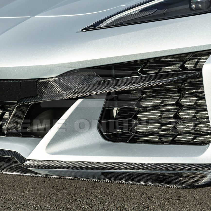 Chevrolet Corvette C8 Z06 DRY CARBON FIBER Front Grille Insert