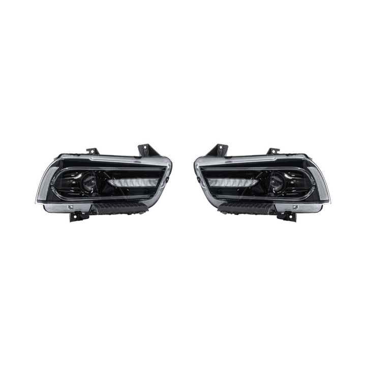 2011-2014 Dodge Charger Facelift Style Sequential LED DRL Projector Headlights