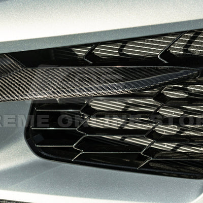 Chevrolet Corvette C8 Z06 DRY CARBON FIBER Front Grille Insert