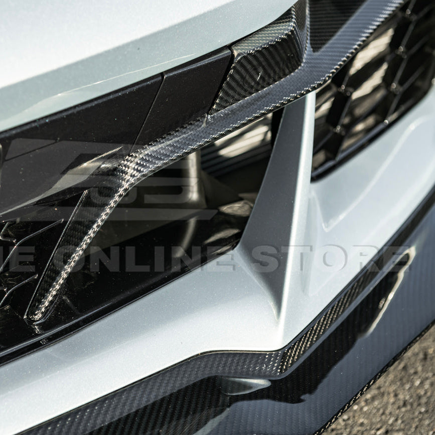 Chevrolet Corvette C8 Z06 DRY CARBON FIBER Front Grille Insert
