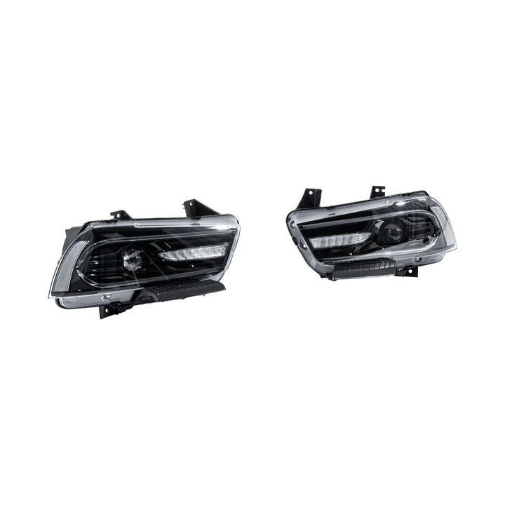 2011-2014 Dodge Charger Facelift Style Sequential LED DRL Projector Headlights