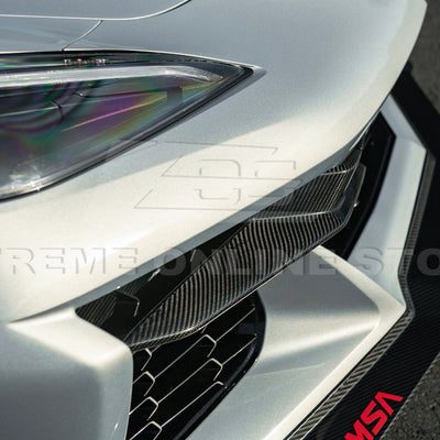 Chevrolet Corvette C8 Z06 DRY CARBON FIBER Front Grille Insert
