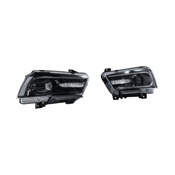 2011-2014 Dodge Charger Facelift Style Sequential LED DRL Projector Headlights