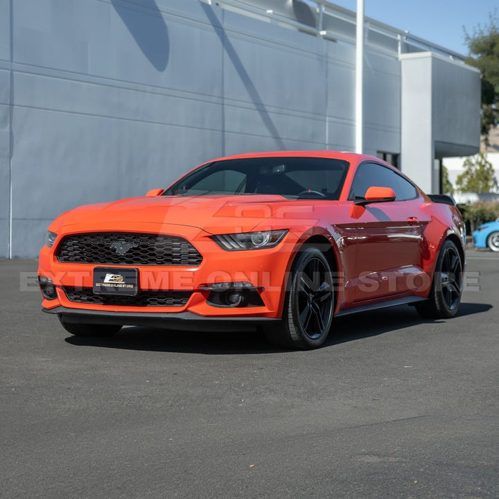 2015-17 Ford Mustang DRY CARBON FIBER Front Bumper Fog Light Eyebrow Trim Pair