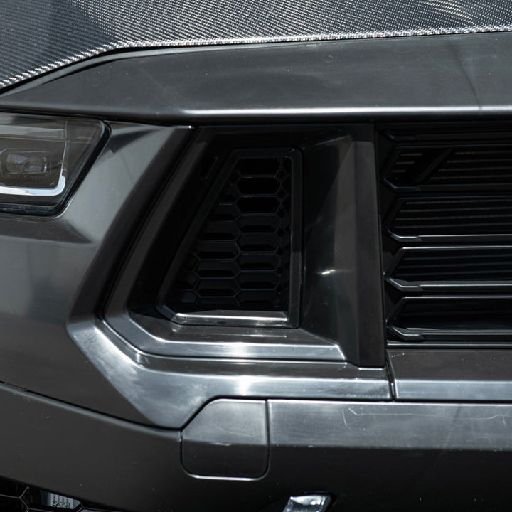2024-Up Mustang | Dark Horse Style Front Bumper Cover Lip w/ LED Side Grille