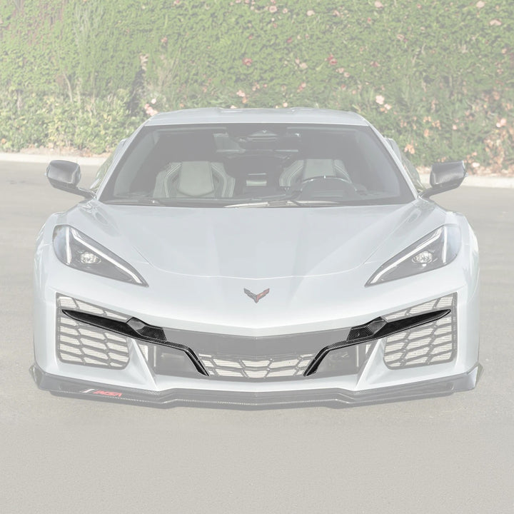 Chevrolet Corvette C8 Z06 DRY CARBON FIBER Front Grille Insert