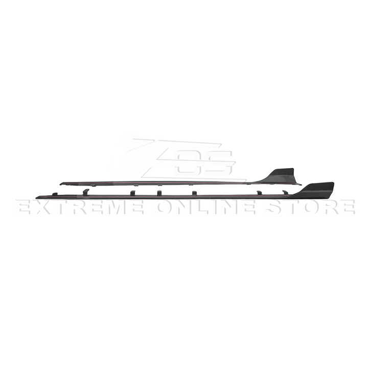 2023-Up BMW G87 M2 | TR Style Dry CARBON FIBER Side Skirts Rocker Panel Extension