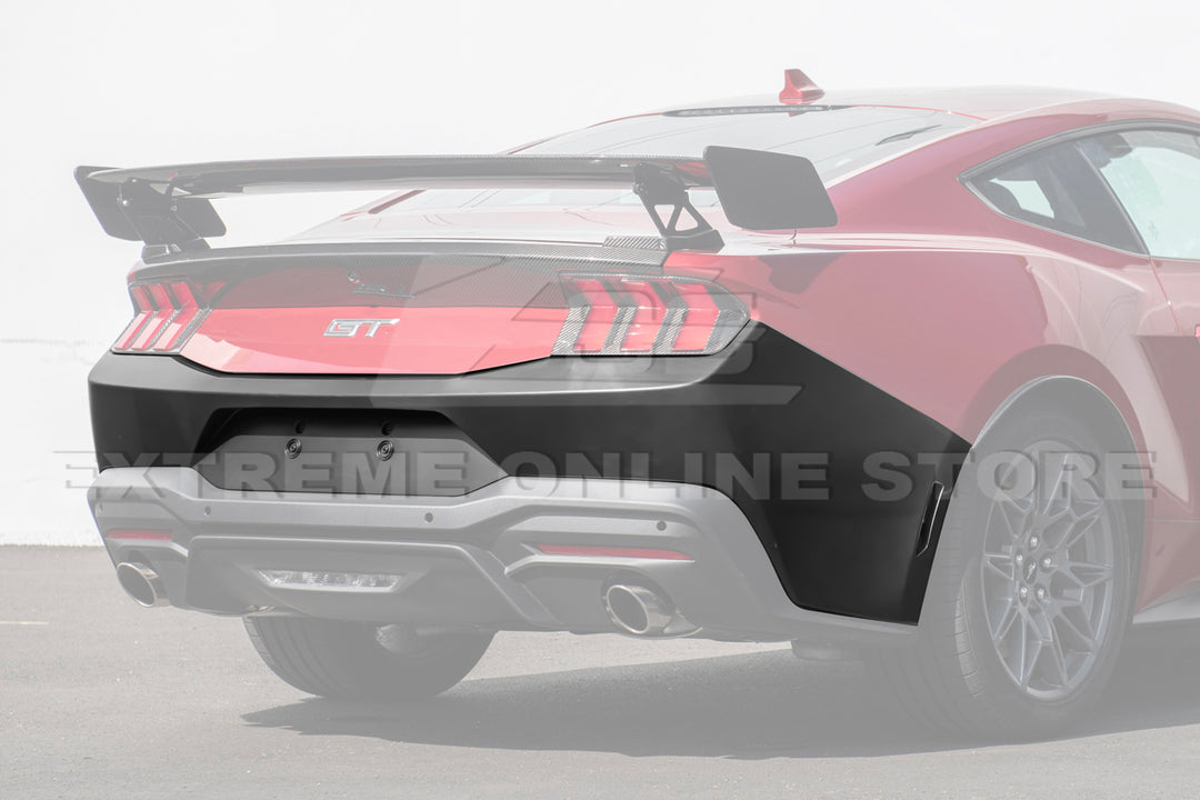 2024+ Ford Mustang Primed Black Rear Bumper Cover