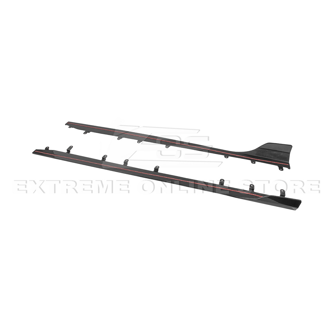2023-Up BMW G87 M2 | TR Style Dry CARBON FIBER Side Skirts Rocker Panel Extension